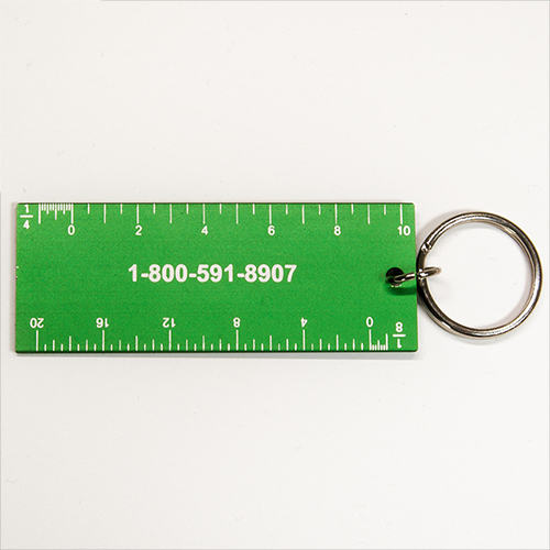 EngineerSupply Ruler Keychain ESKEYCHAIN